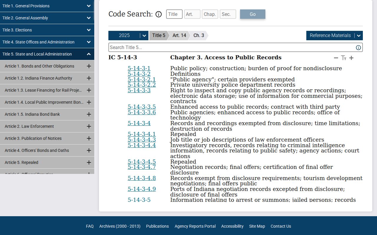 Indiana access law source for Dubois County traffic court records