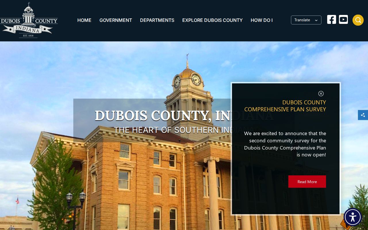Dubois County government court docket access